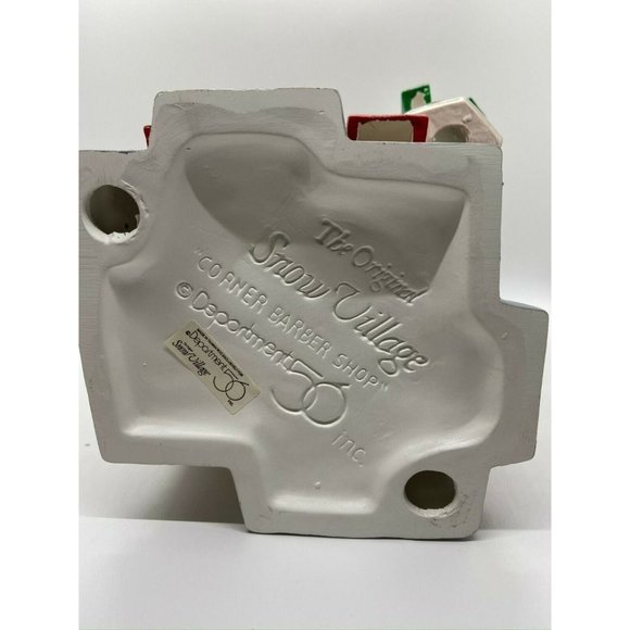 Dept 56 Snow Village - Jack's Corner Barber Shop - Picture 6 of 7